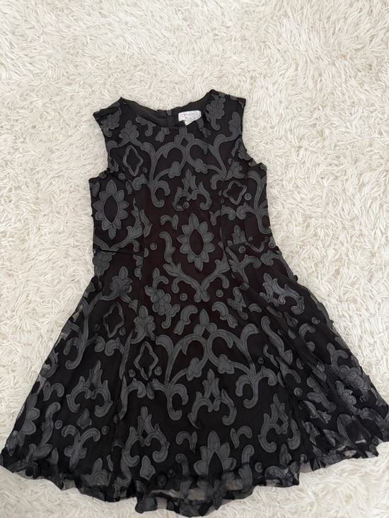 The Children's Place Other - Children’s Place Black Mesh Floral Dress Size 5 Girls
